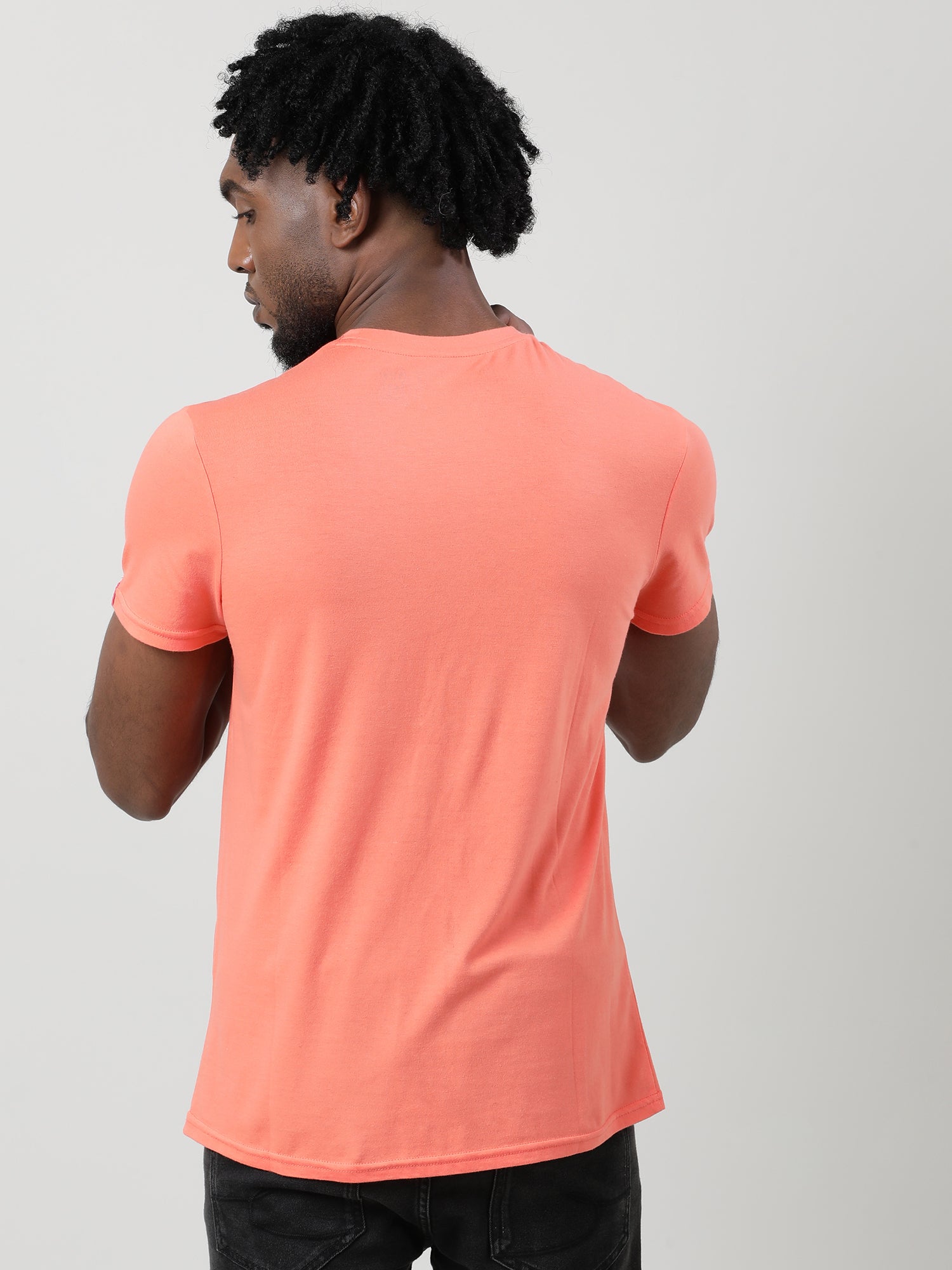 Orange Regular Fit Super Soft T shirt