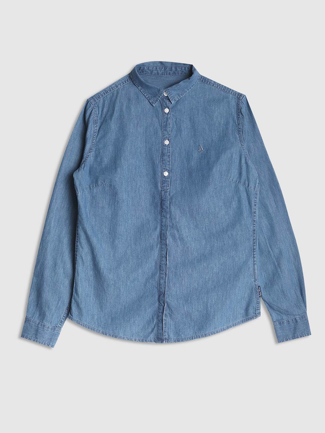 Women Blue Regular Fit Shirt