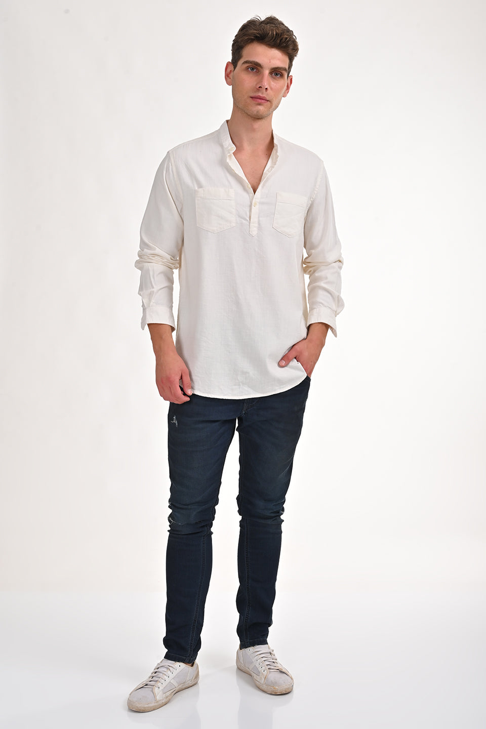Men Cotton Viscose Kurta Shirt