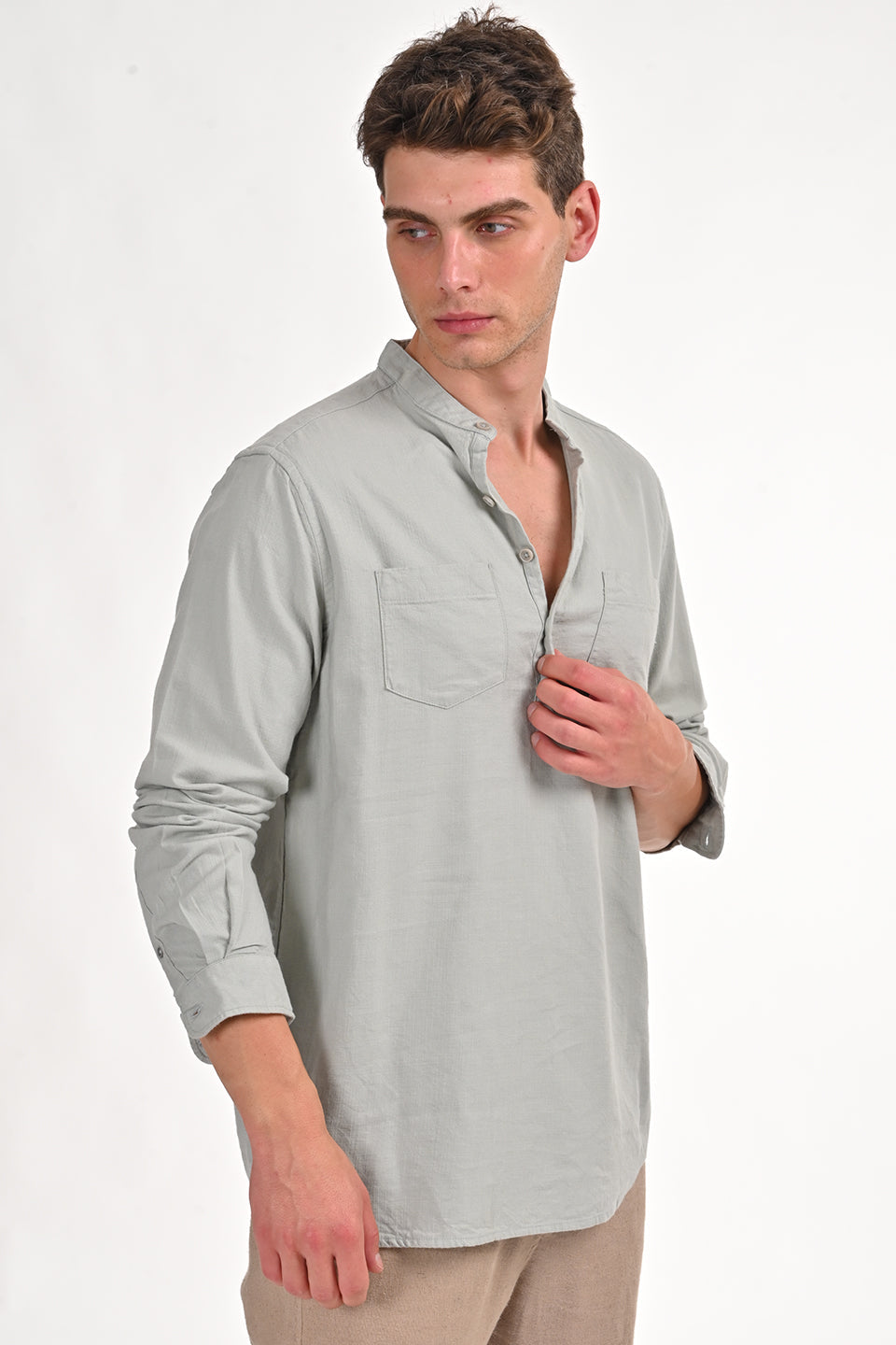 Men Cotton Viscose Kurta Shirt