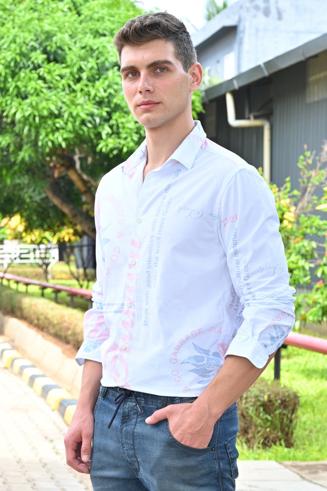 Men Cotton Printed Shirts
