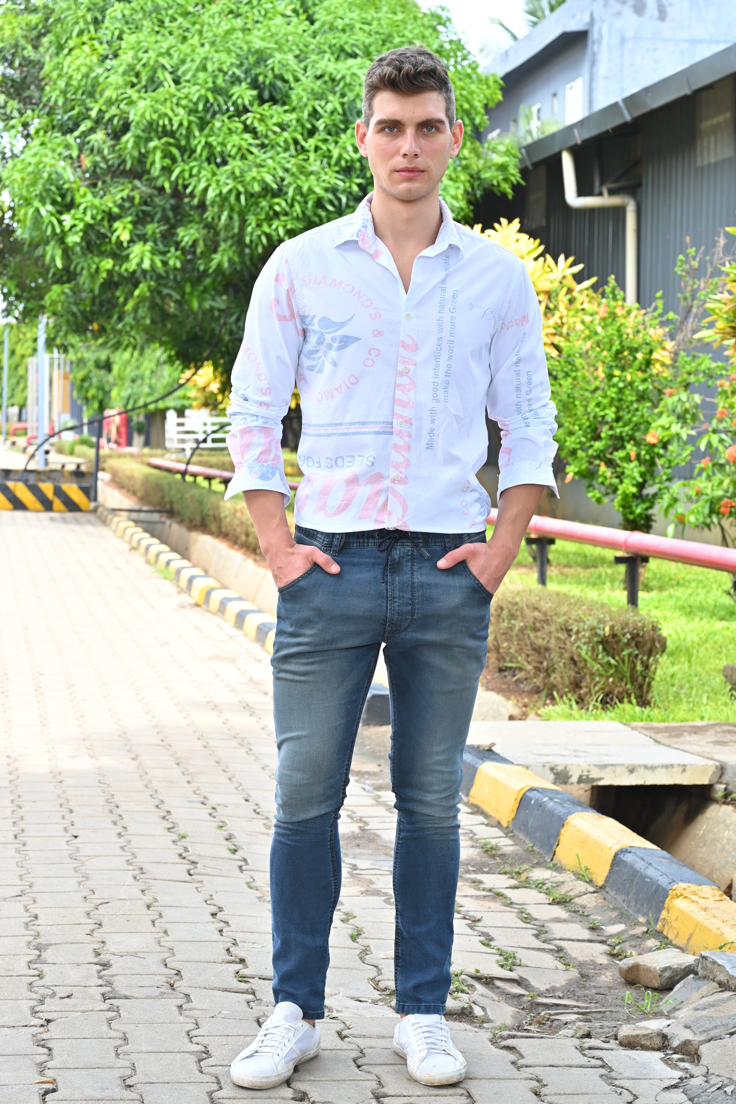 Men Cotton Printed Shirts