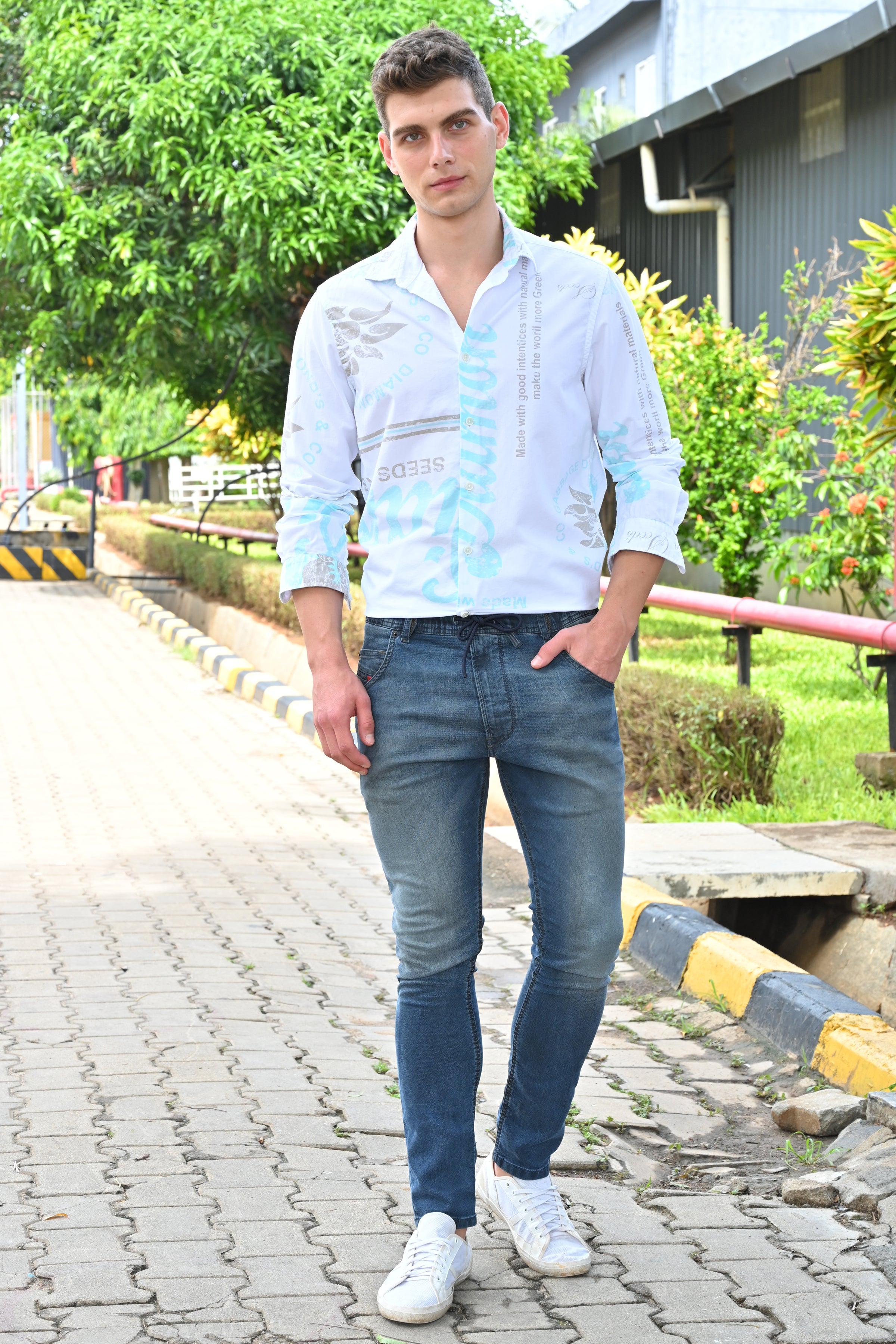 Men Cotton Printed Shirts