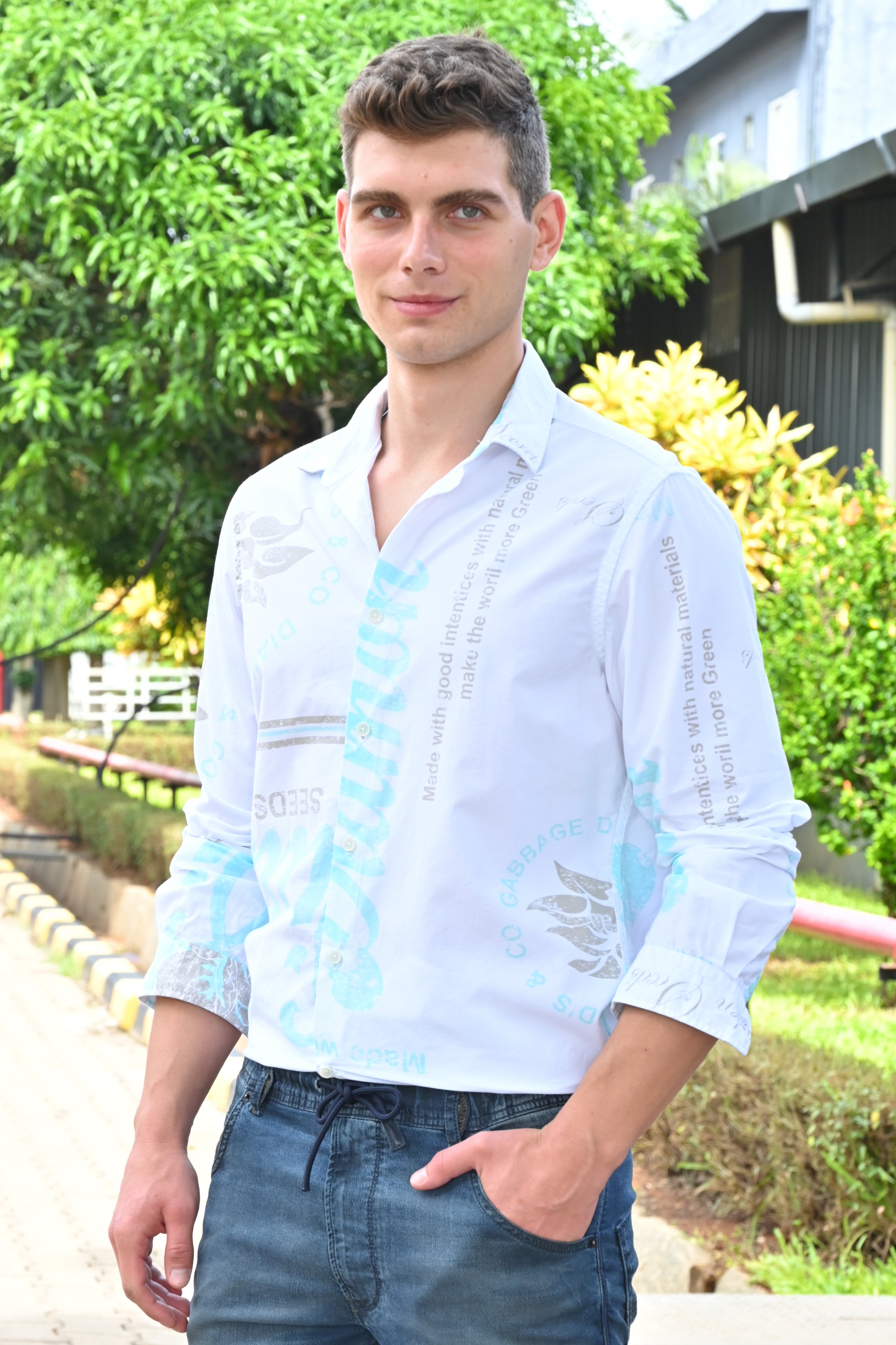 Men Cotton Printed Shirts