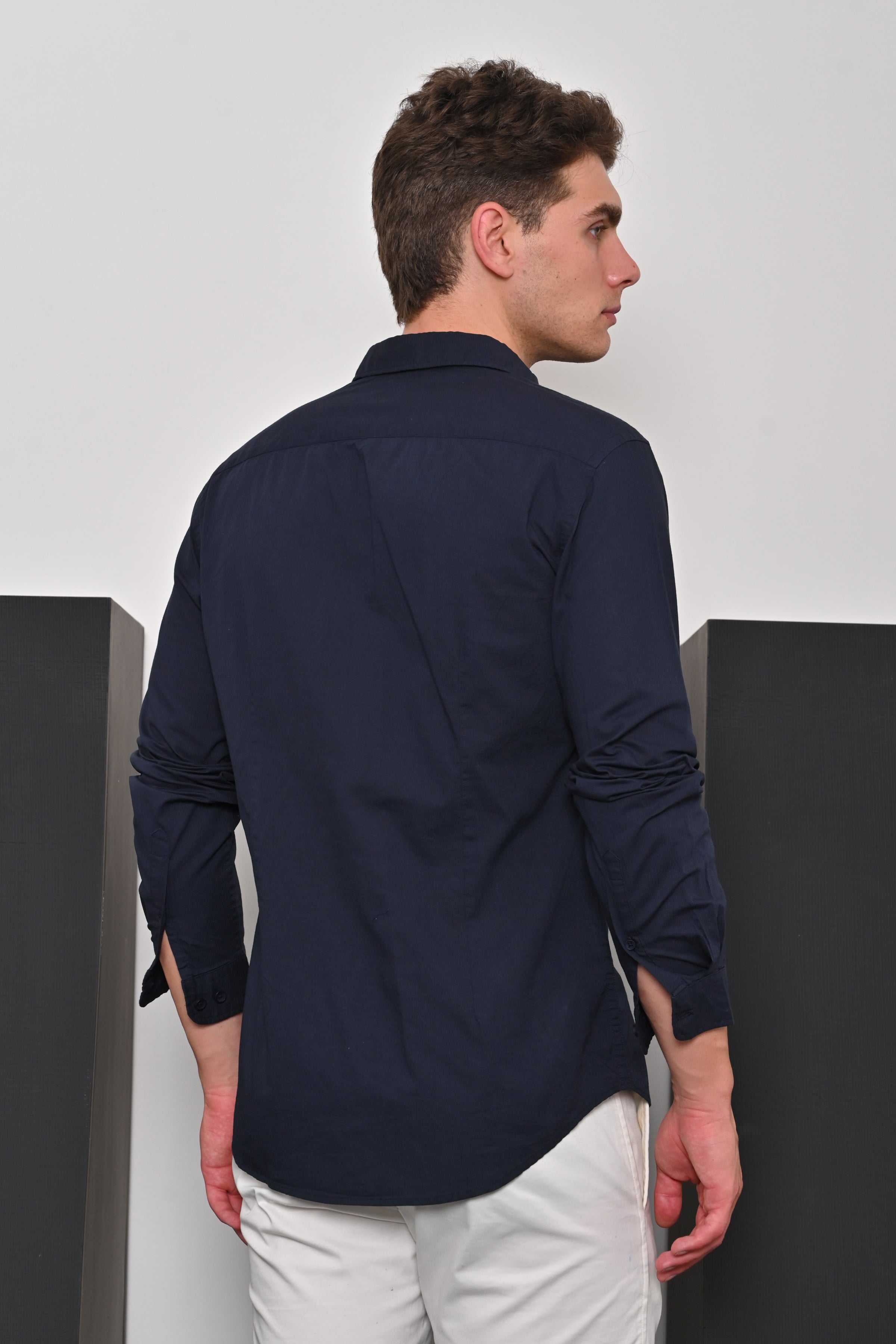 Men Textured Solid Kurta Shirt