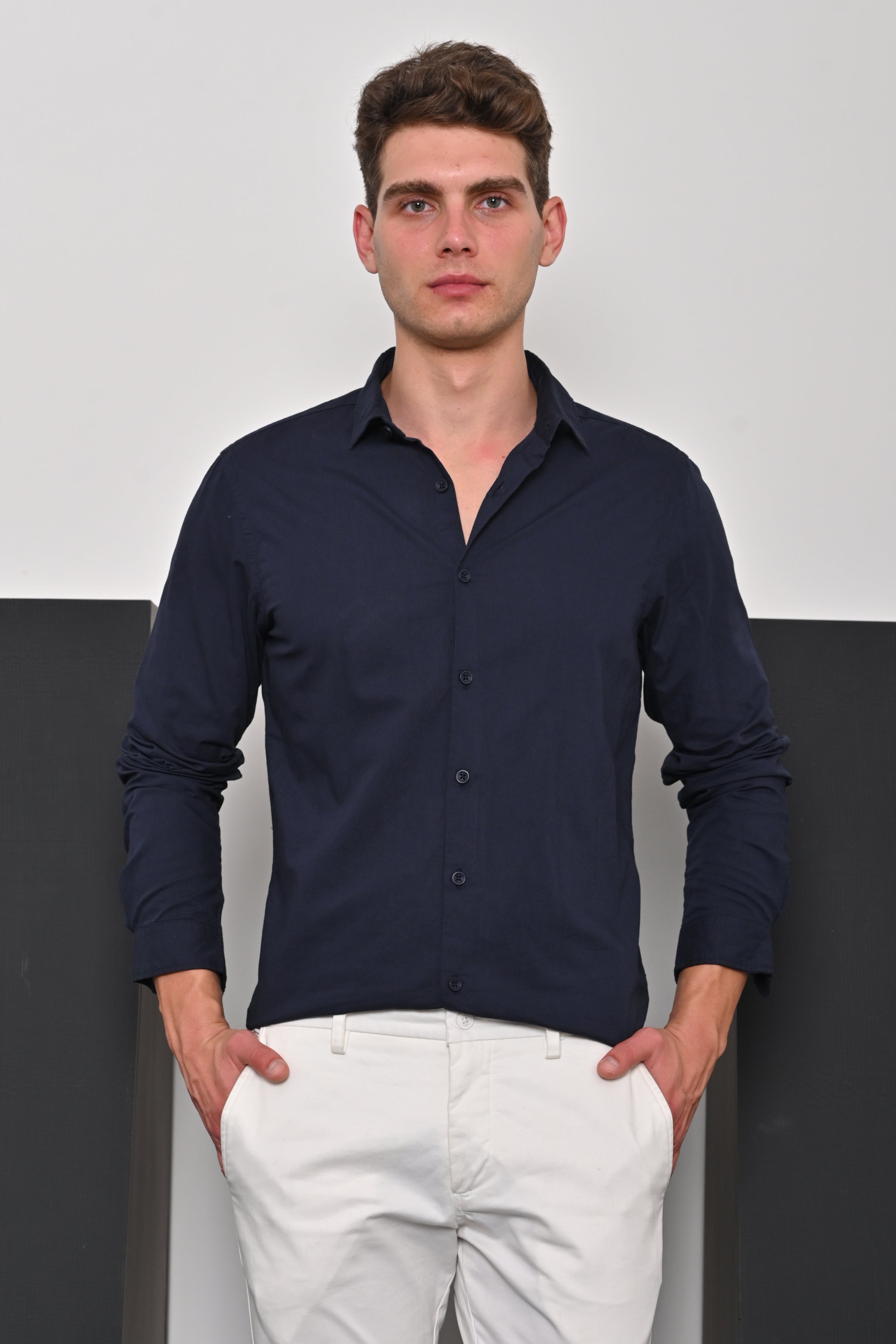 Men Textured Solid Kurta Shirt