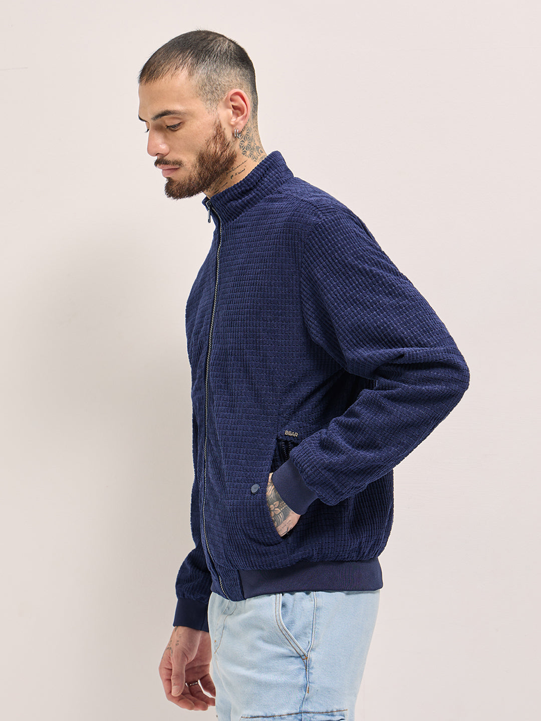 Men Classic Dark Blue Jacket