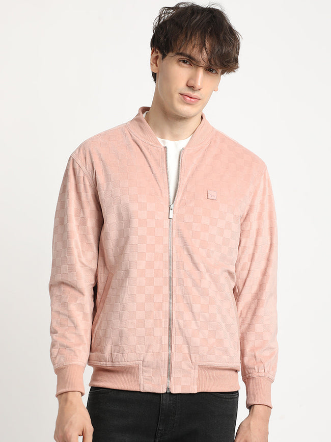Men  Pink Lightweight Bomber Jacket