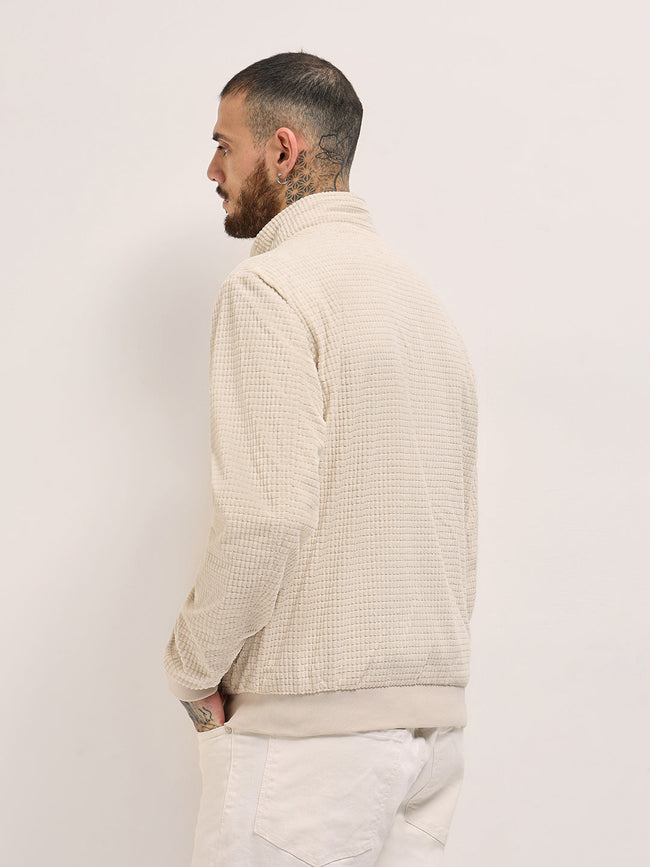 Men Classic Cream Jacket