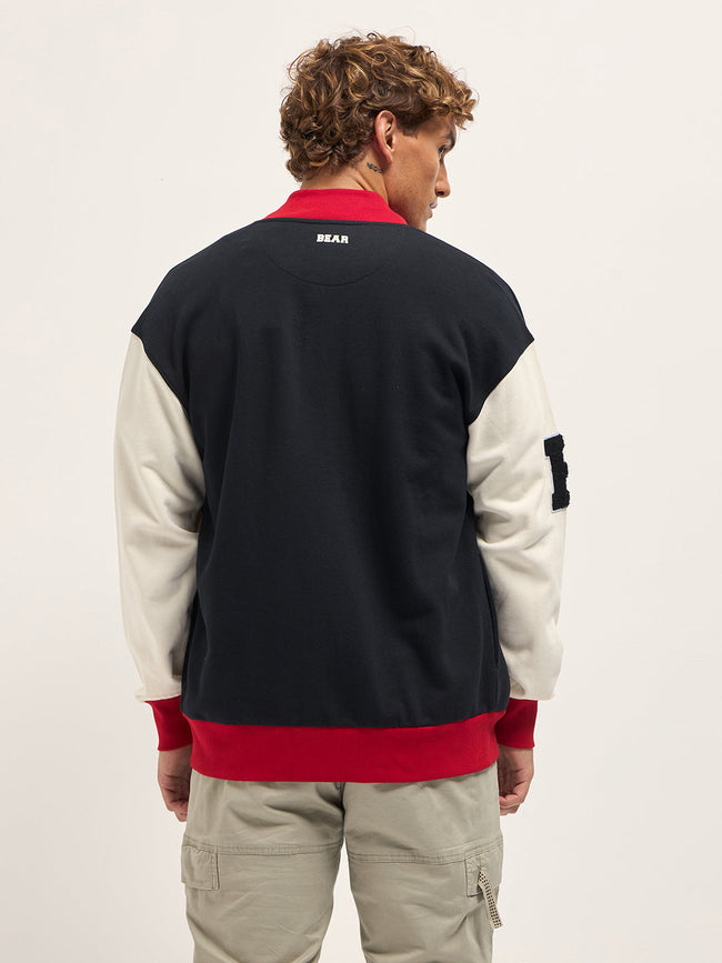 Men Multicolor Varsity Jacket