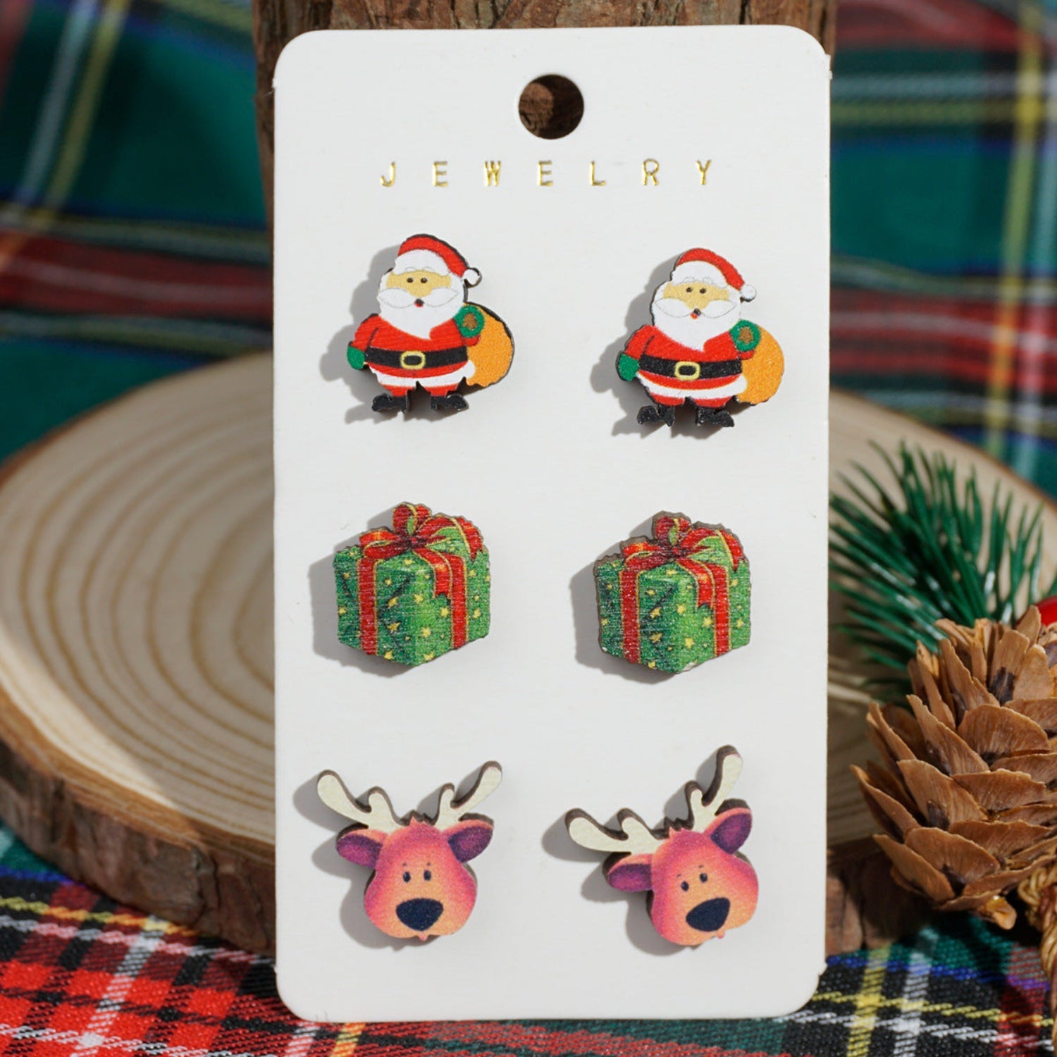 Multi Christmas Earring