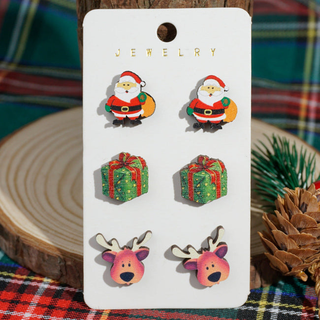 Multi Christmas Earring