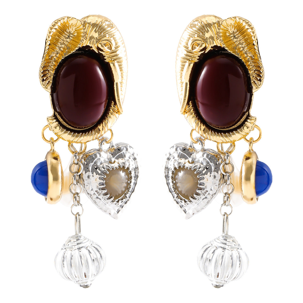 Charm Elephant Multicolor Drop Earring