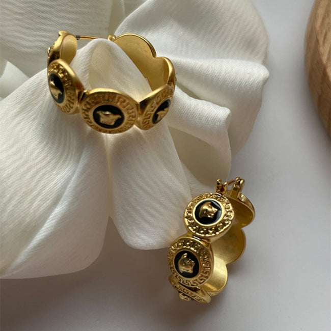 Retro Metal Gold Earring