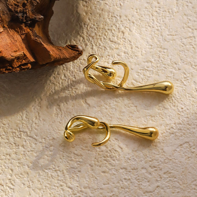 Water Drip Shimmer Drop Earring