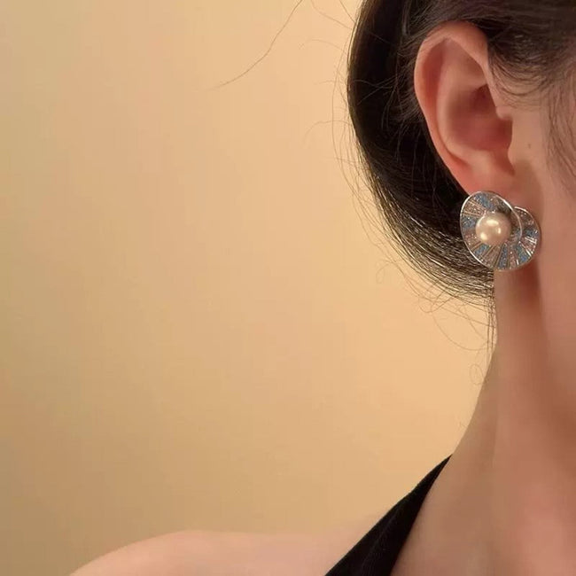 Pearl and Turquoise Radial Studs