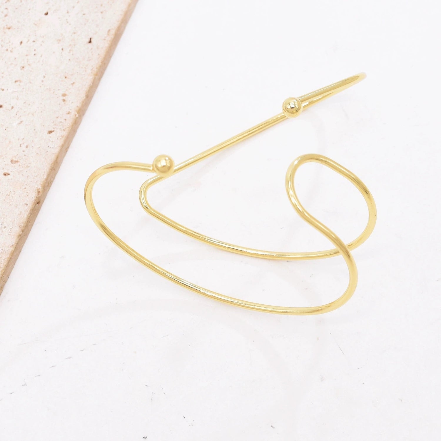 Golden V Wrap Minimal Bracelet