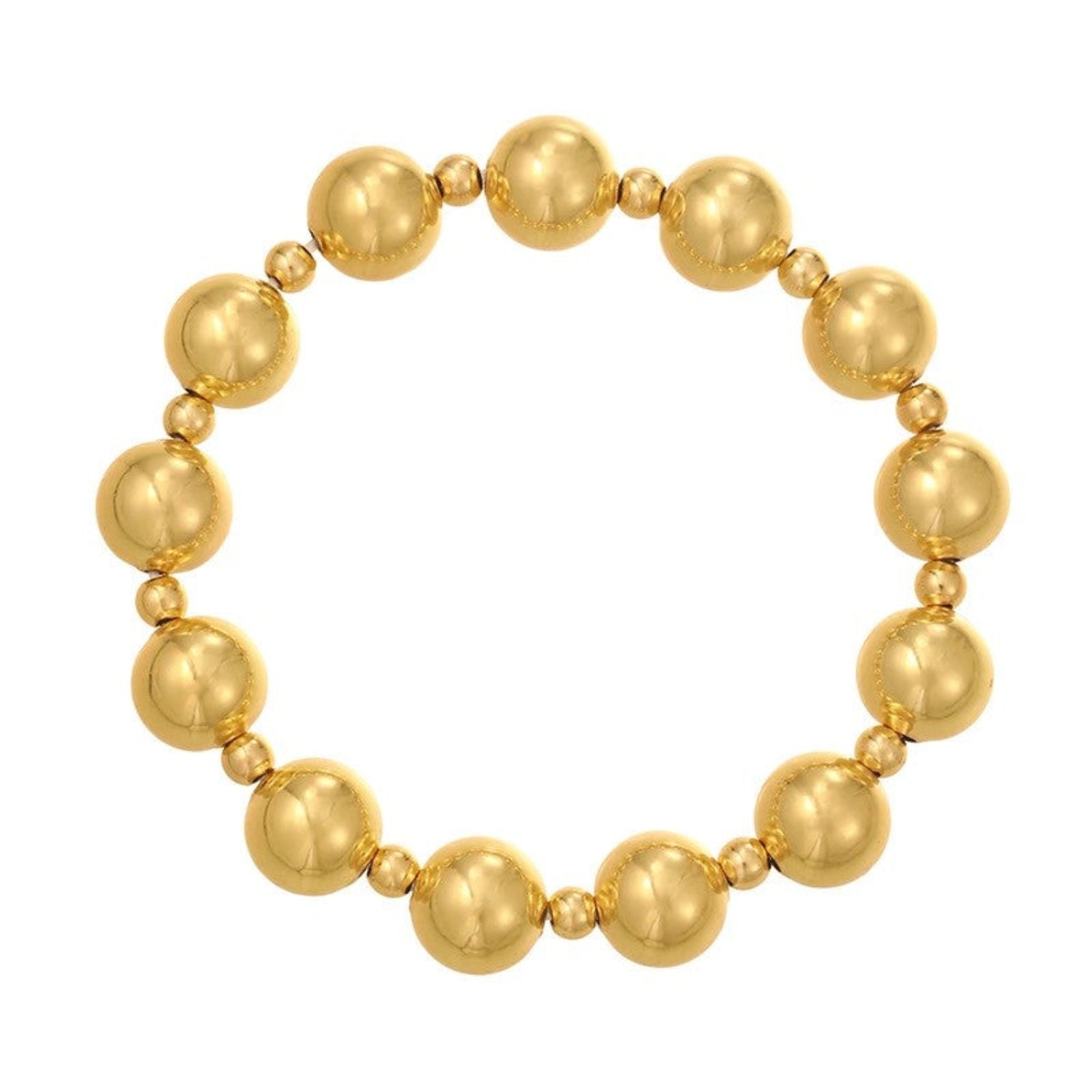 Classic Gold Beaded Bracelet