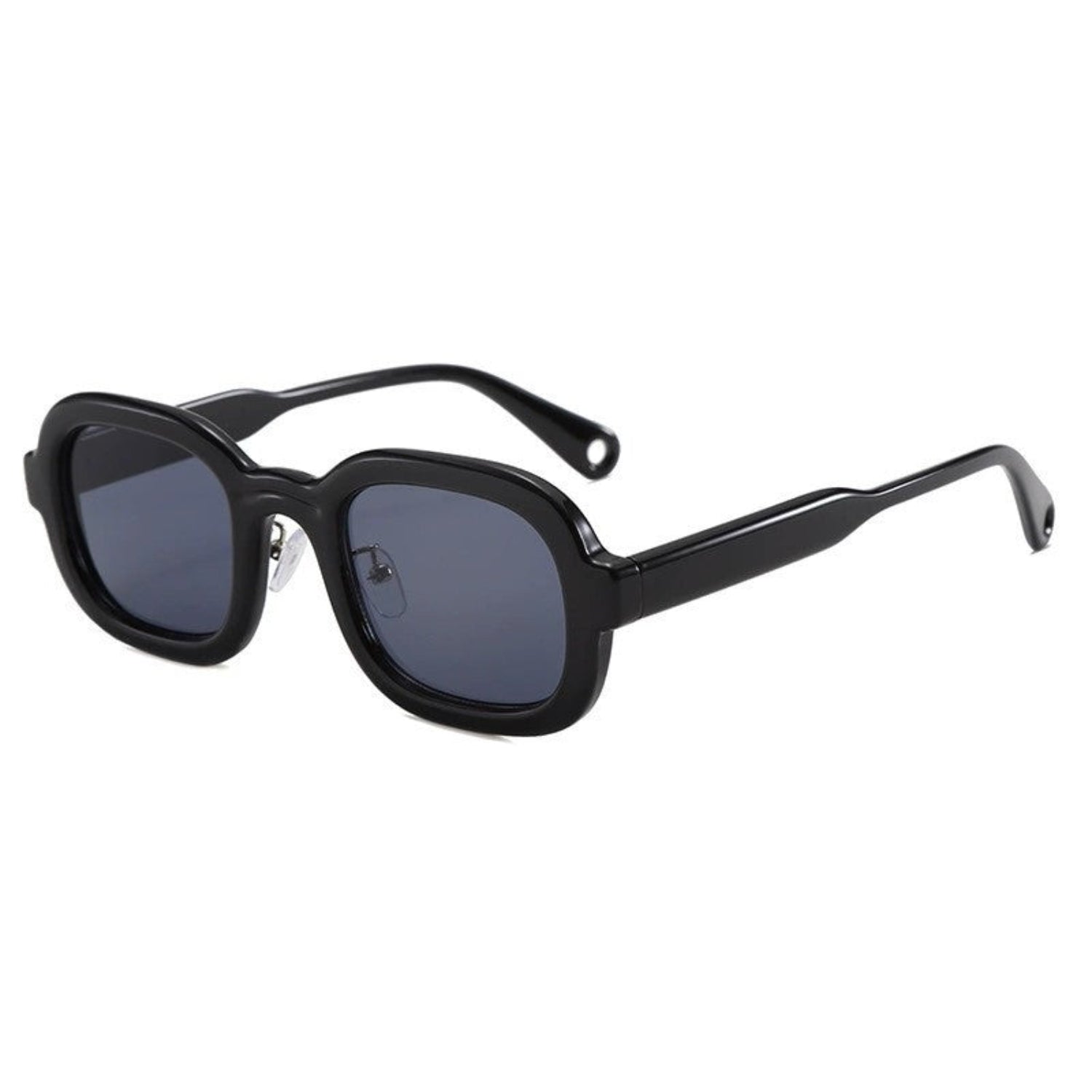 Women Black Smoke Square Sunglasses