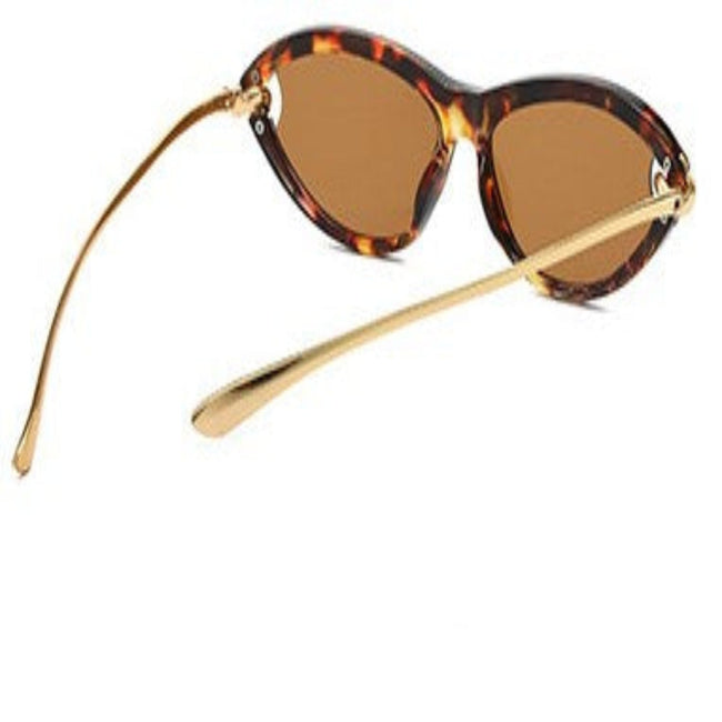 Women Tortoiseshell Cat Eye Brown Sunglasses