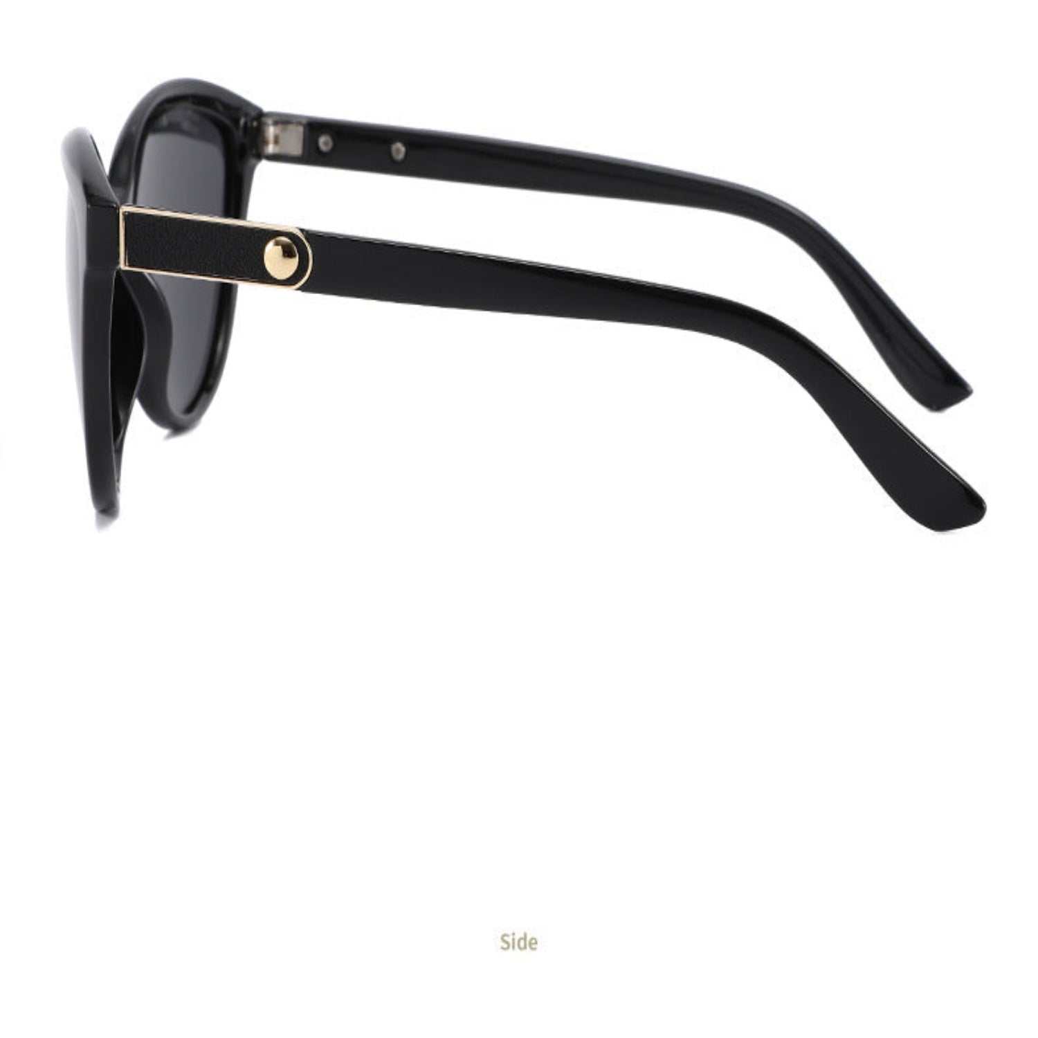 Women Black Cat Eye Sunglasses With Pouch & Cloth