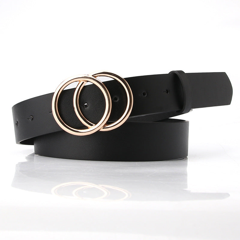 Women Black Trendy Style Belt
