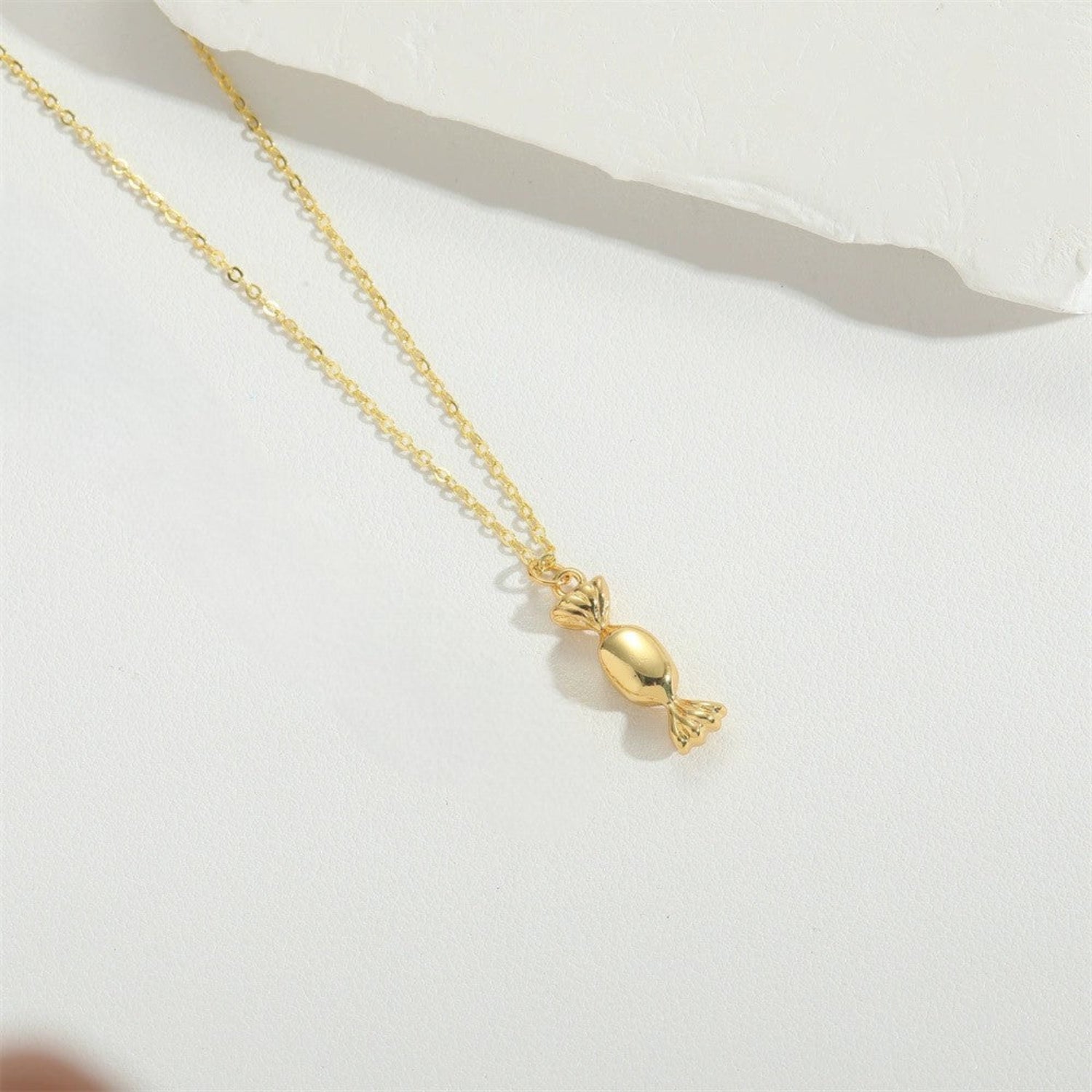 Gold Candy Wrapper 18K Gold Plated Necklace
