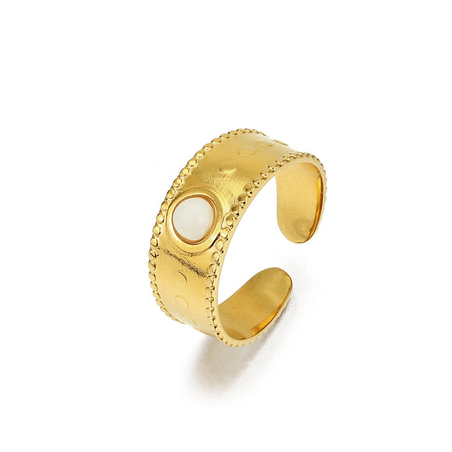Wide Gold Band Ring