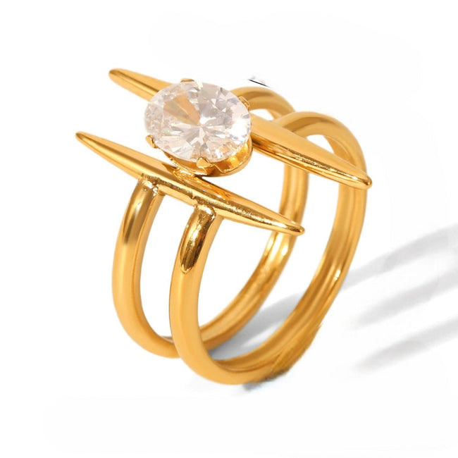 Golden Nova Statement Ring