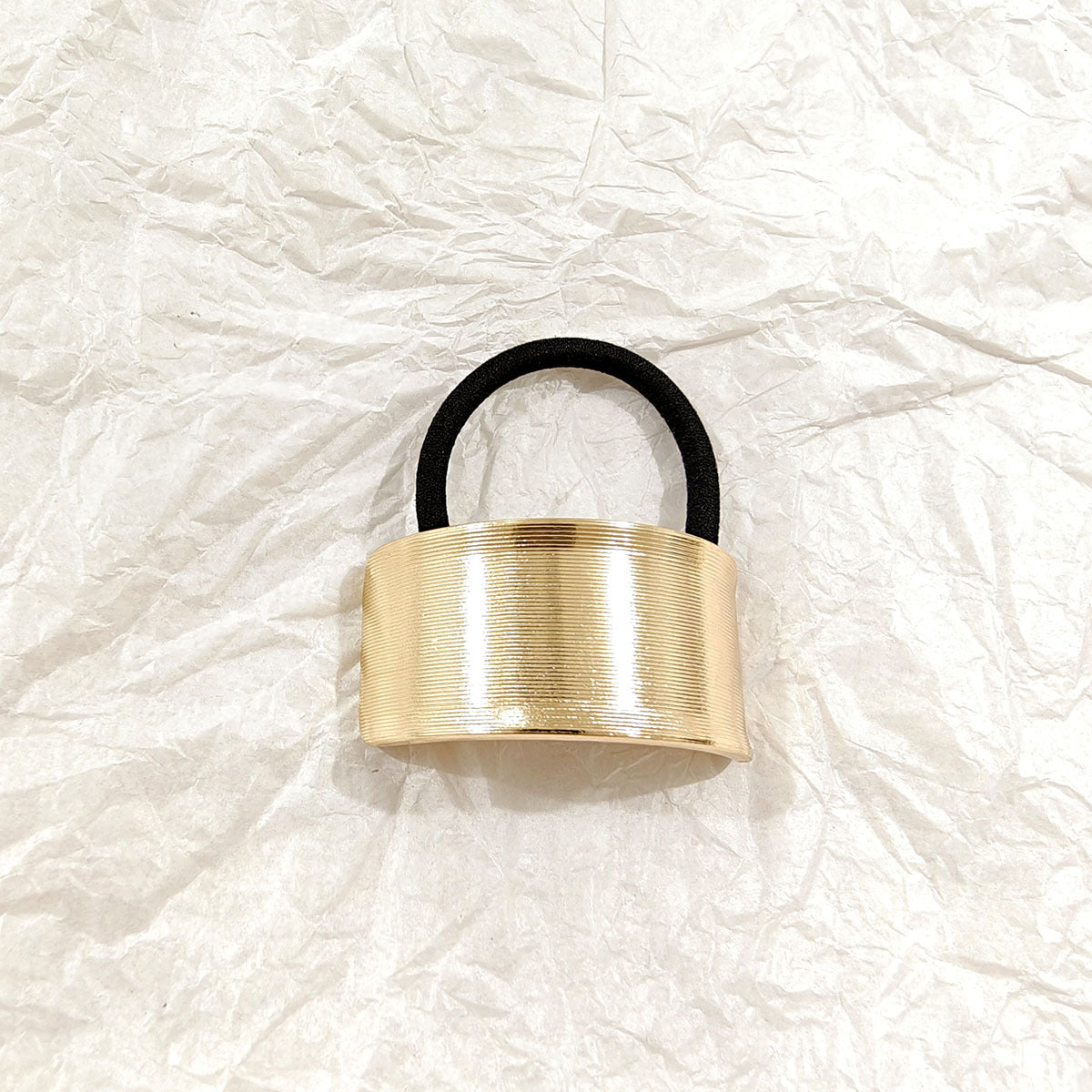 Minimal Gold Cuff Hair Tie