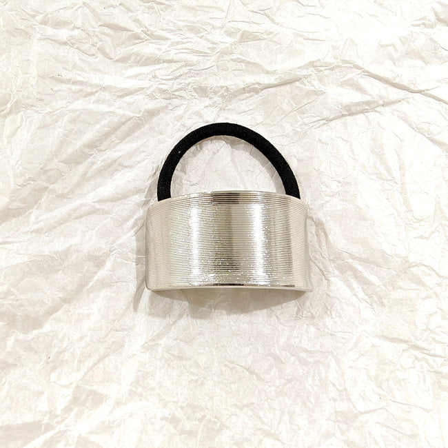 Minimal Silver Cuff Hair Tie