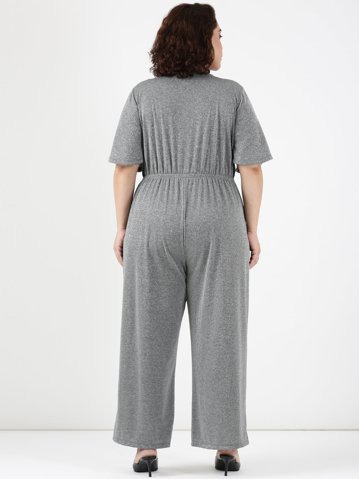 Women Glimmer Grey Jumpsuit