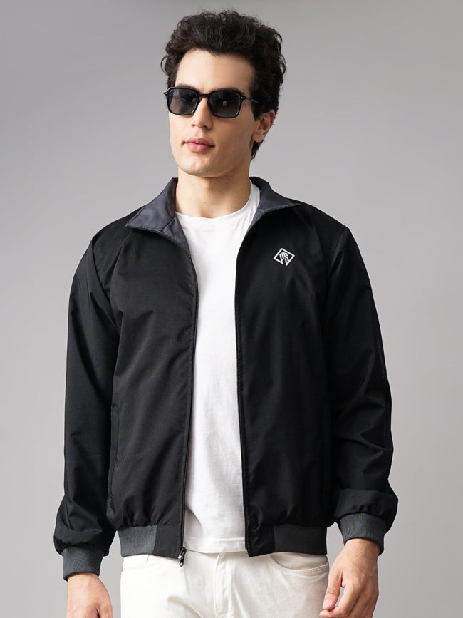 Men Reversible Windcheater Grey Jacket