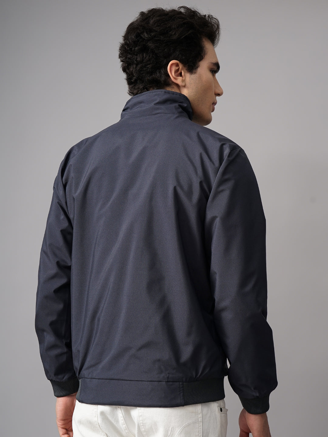 Men Reversible Windcheater Grey Jacket