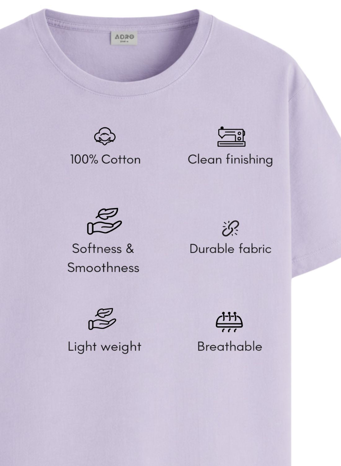 Men Lilac Classic Printed T-Shirt