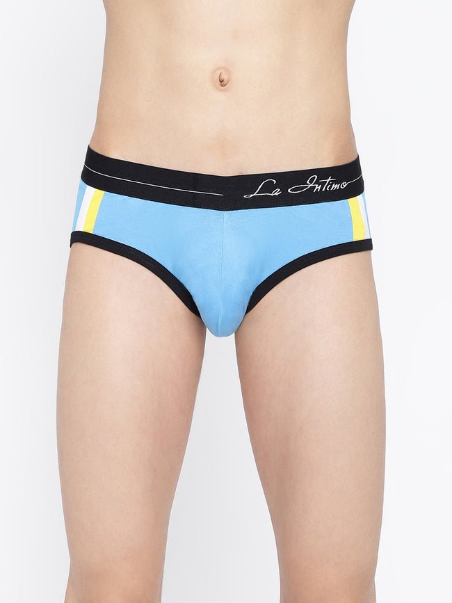 Men Double Striped Classic Brief