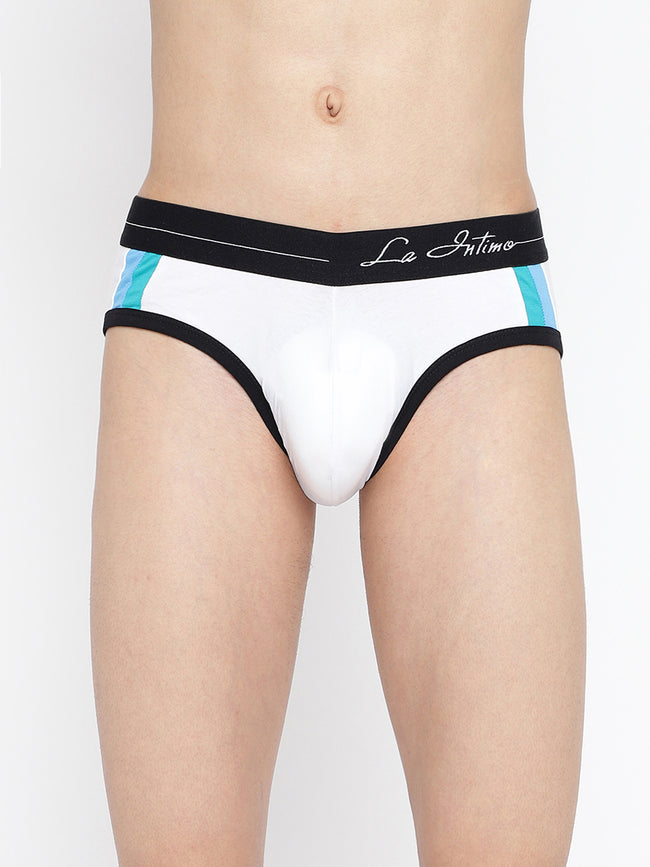 Men Double Striped Classic Brief