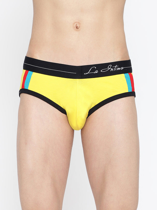Men Double Striped Classic Brief