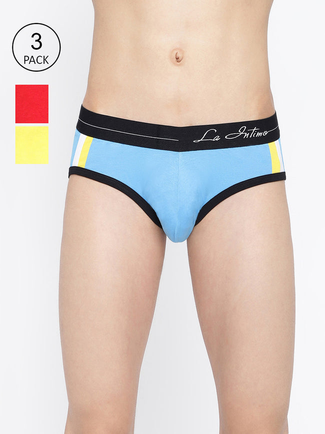 Men Double Striped Brief (Pack of 3)