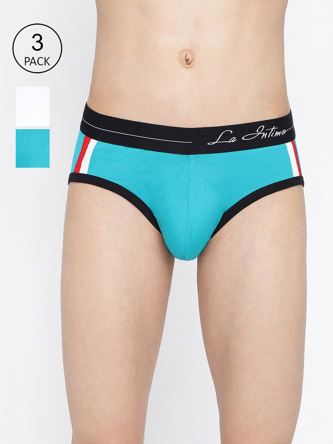 Men Double Striped Brief (Pack of 3)