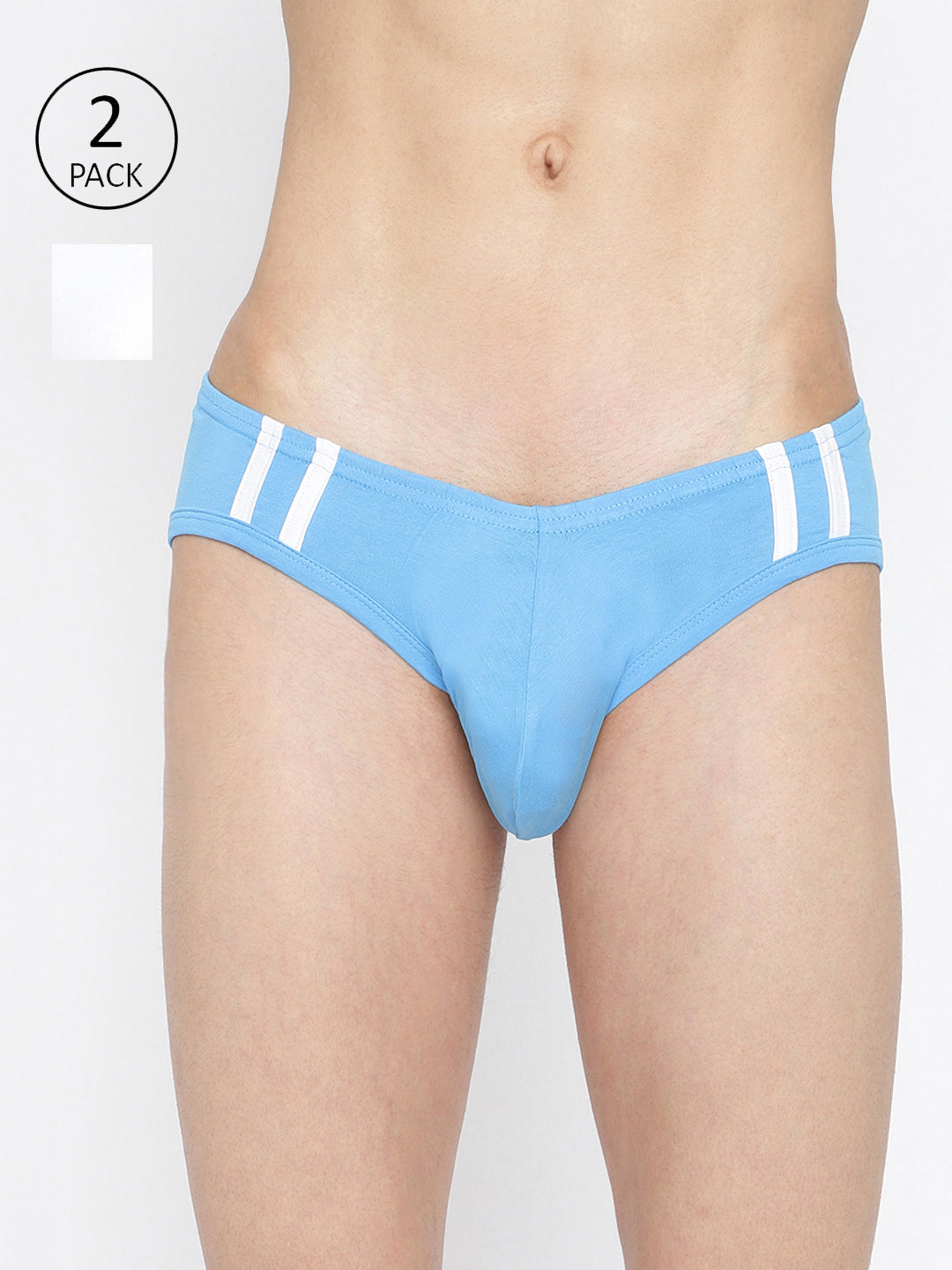 Striped and Solid Fashion Brief Pack of 2