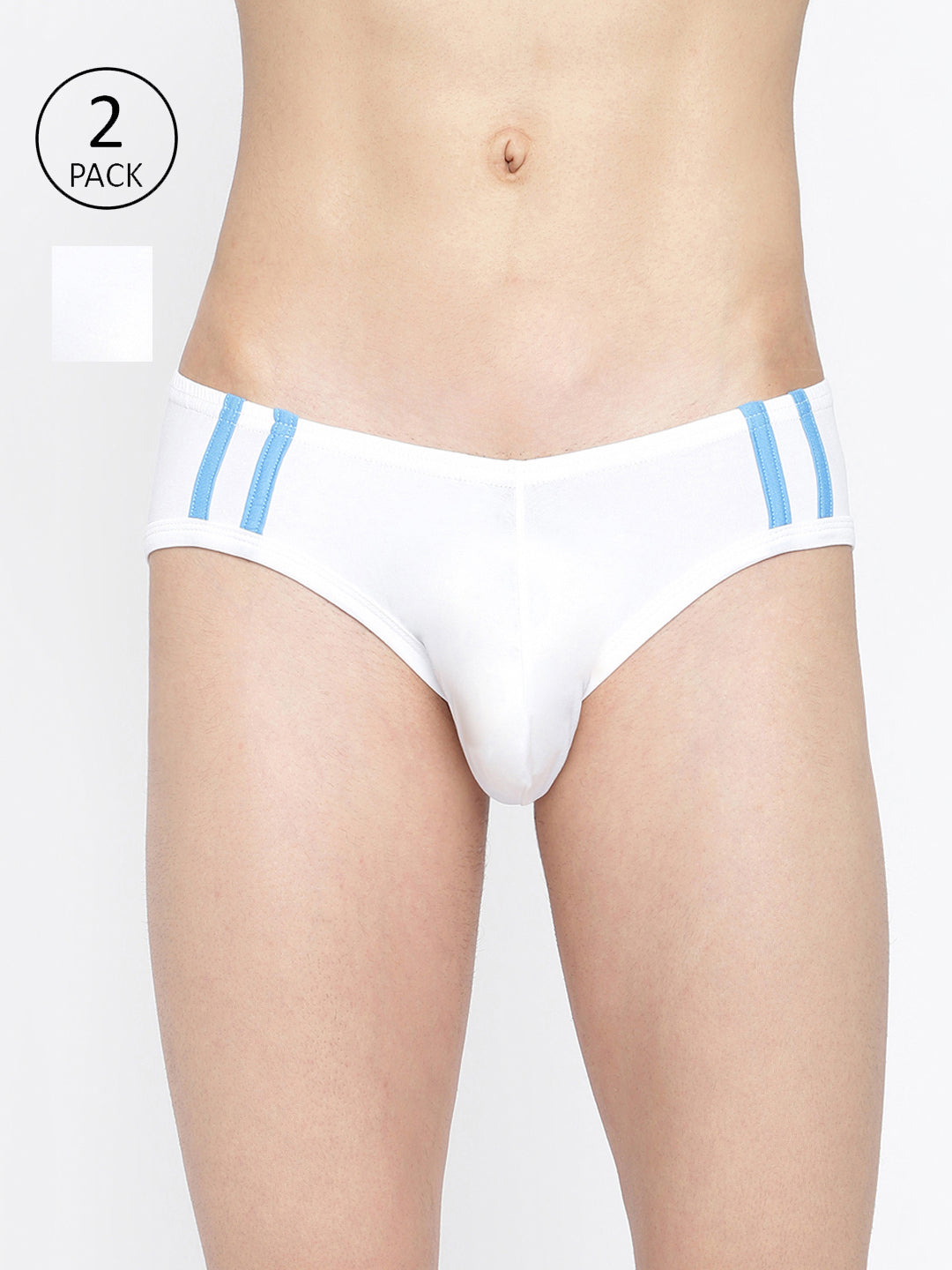 Striped and Solid Fashion Brief Pack of 2
