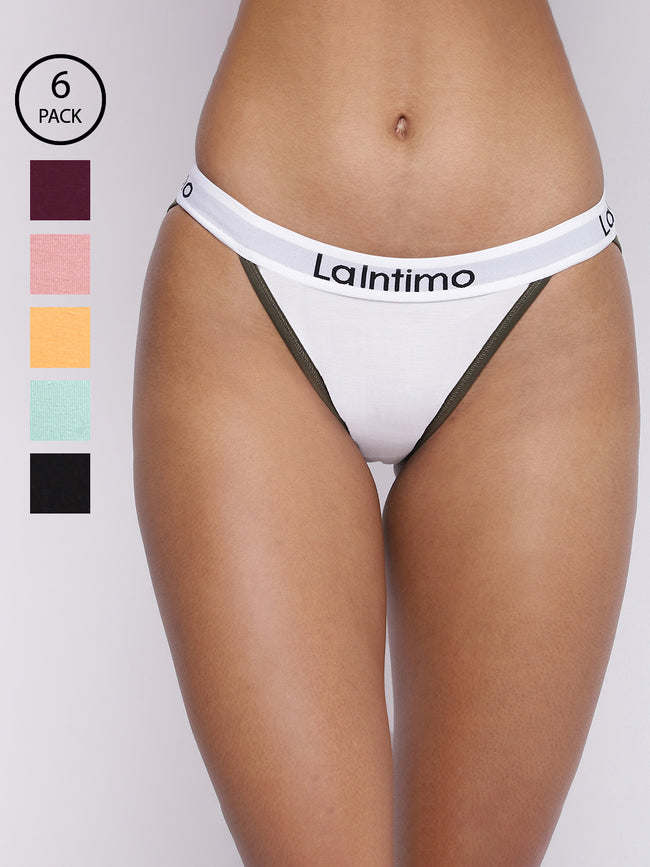 Moda Fashionable Brief Panty Pack of 6
