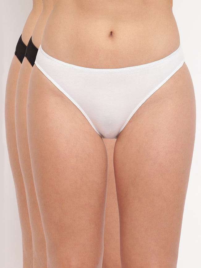 Glamo Rise High Leg Brief Pack of 3