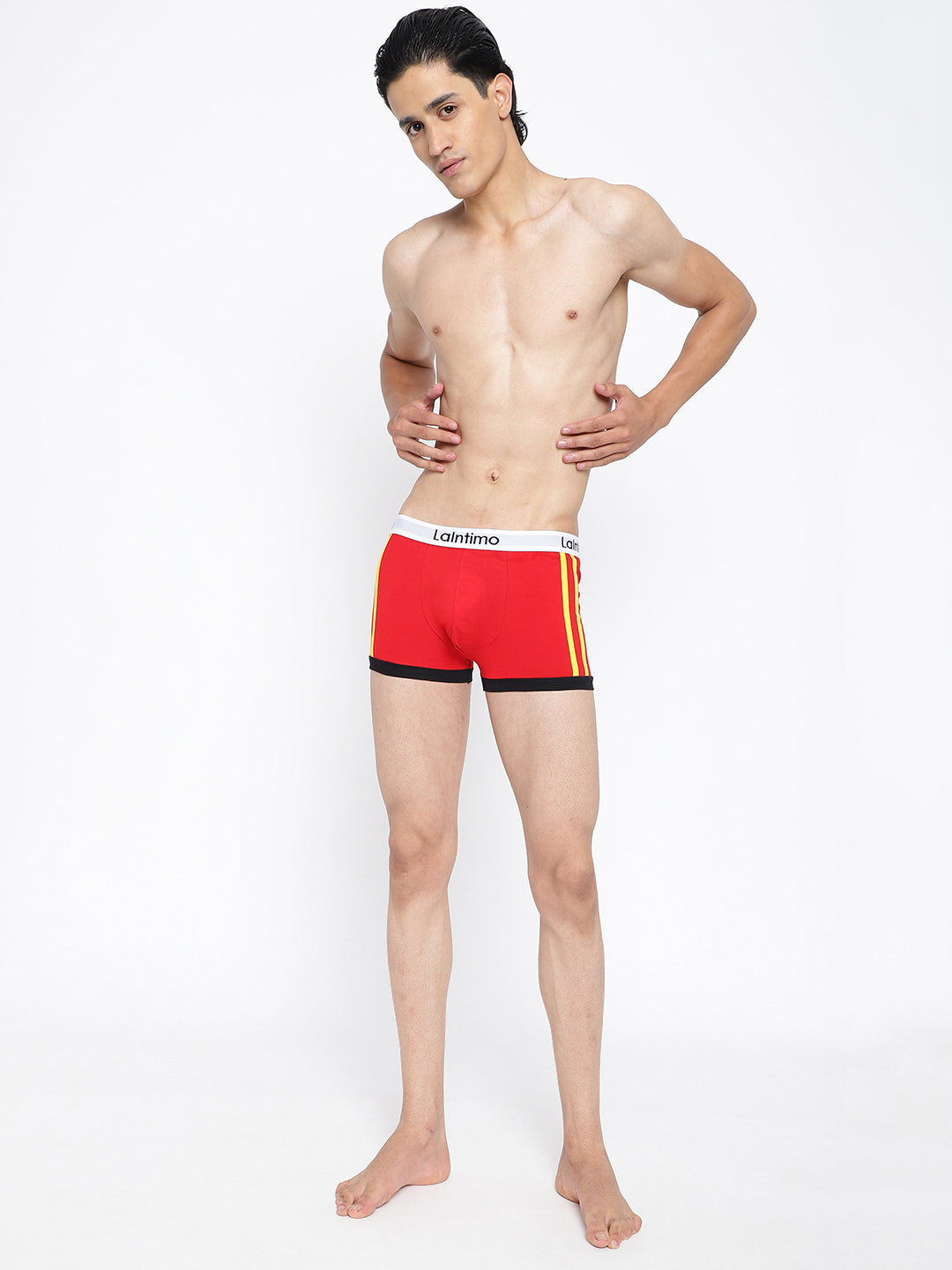 Men Body Boost Striped Trunk (Pack of 2)