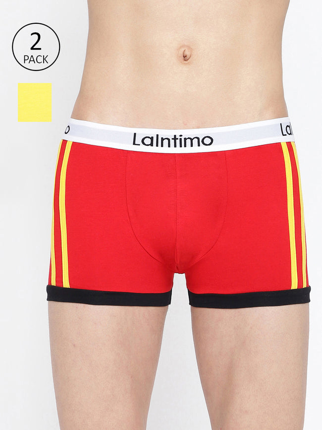 Men Body Boost Striped Trunk (Pack of 2)