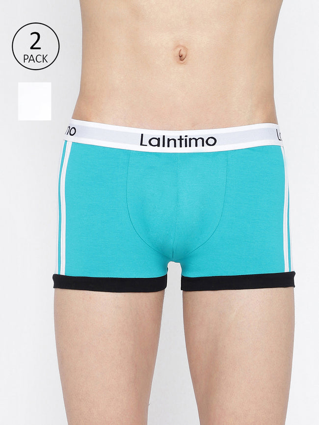 Men Body Boost Striped Trunk (Pack of 2)