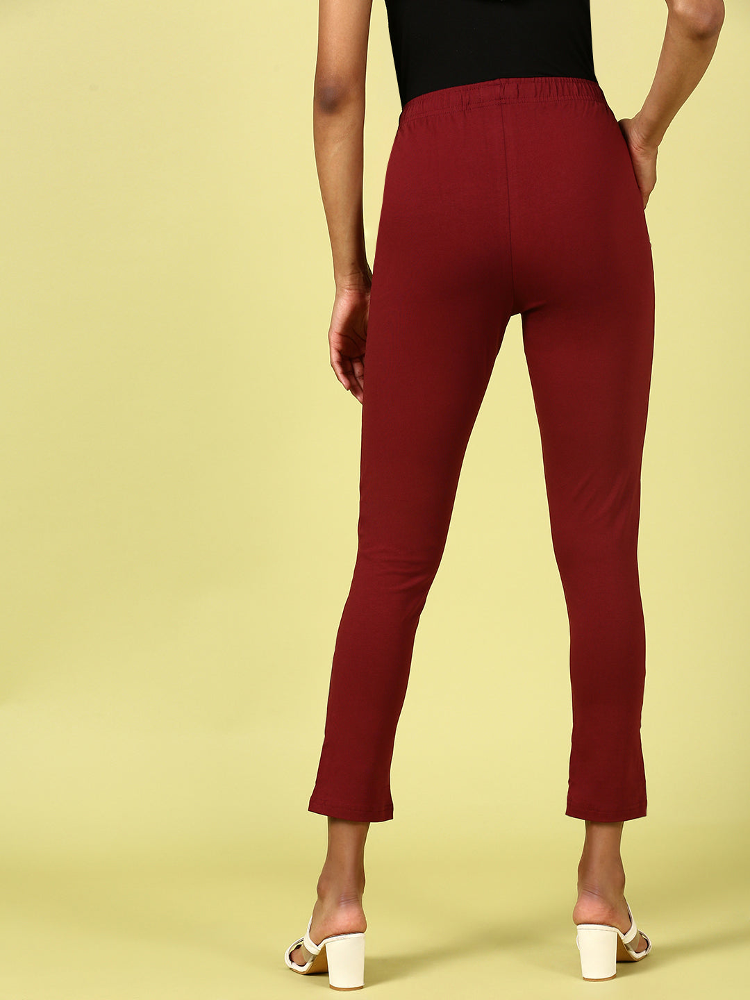 Women Maroon Casual Pants
