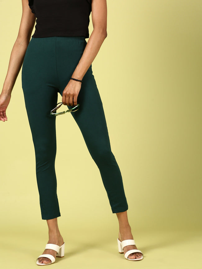 Women Green Casual Pants