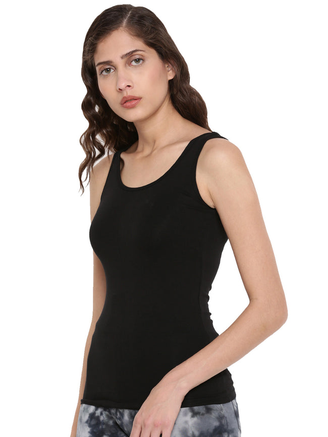 Women Black Inner wear Top